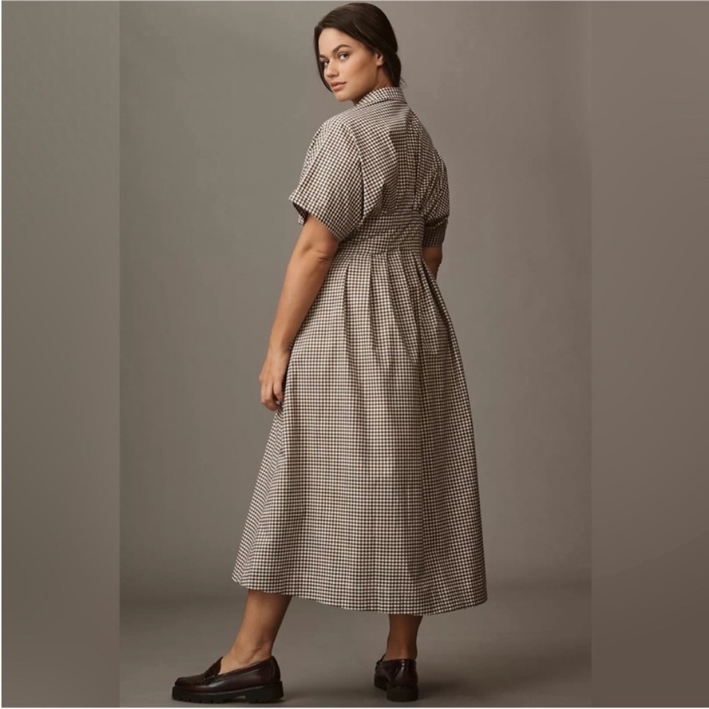 Anthropologie The Tobie Studded Shirt Dress by Exquise - Picture 6 of 12